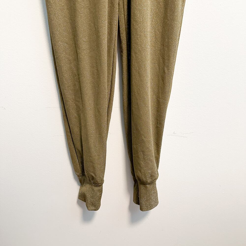 Savage X Fenty “Sleep & Shine” Hooded Shimmer Jumpsuit Green Size M - Picture 8 of 13